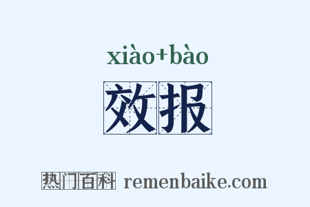 效报是什么意思的图片